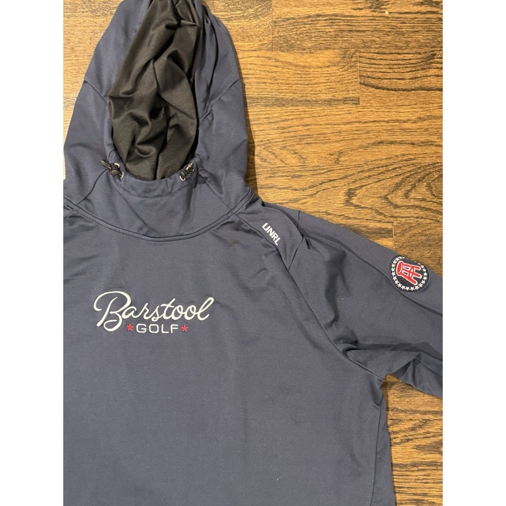 Barstool Golf Hoodie Mens  XL Logo Embroidered Pullover Blue